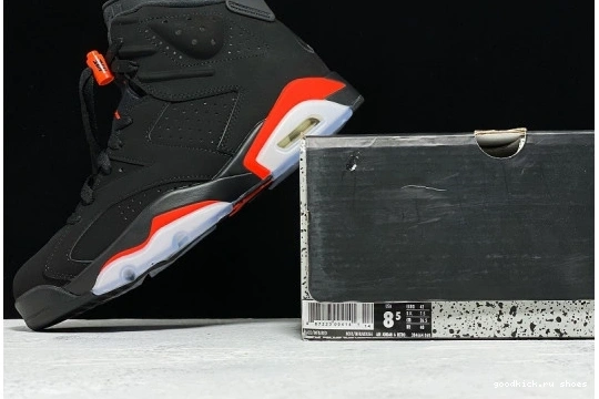6 BLACK JORDAN 384664-060 RETRO 384664-060 OG 2019 INFRARED AIR 0507